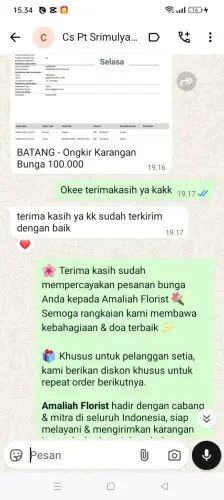 Testimonial Papan Bunga jagakarsa